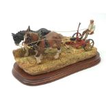 A limited edition Border Fine Arts figure group, Hay Cutting Starts Today (Standard Edition), model