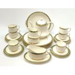 Paragon Elgin pattern dinner and teawares, comprising teapot, six teacups and six saucers, milk jug,