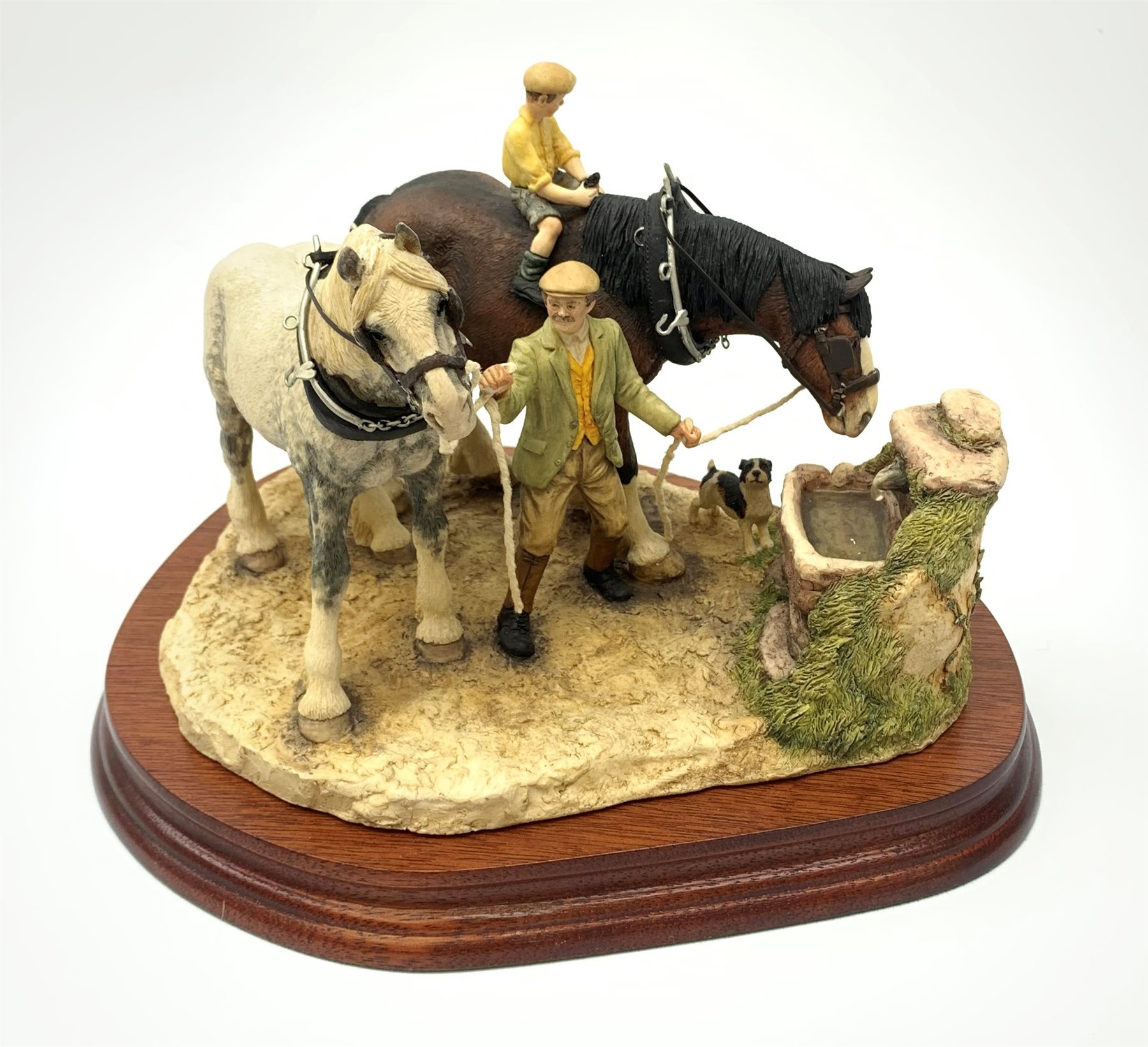 A limited edition Border Fine Arts figure group, You Can Lead a Horse to Water, model no BFA202 by A