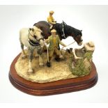 A limited edition Border Fine Arts figure group, You Can Lead a Horse to Water, model no BFA202 by A