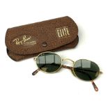 A pair of Vintage Ray Ban 'Bausch and Lomb' sunglasses, with case.