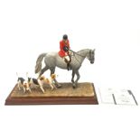 A limited edition Border Fine Arts figure group, Hounds Away, model no B1070A by Anne Wall, 401/950,