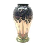 A Moorcroft vase, of baluster form, decorated in the Cluny pattern designed by Sally Tuffin, with im