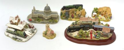 Four boxed Lilliput Lane models, comprising The Royal Train at Sandringham, L2517, no 1262, with acc