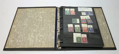 Ring Binder album containing West German mint stamps, 1949 - 1959, S.G. 1033 - 1239, mostly unmounte