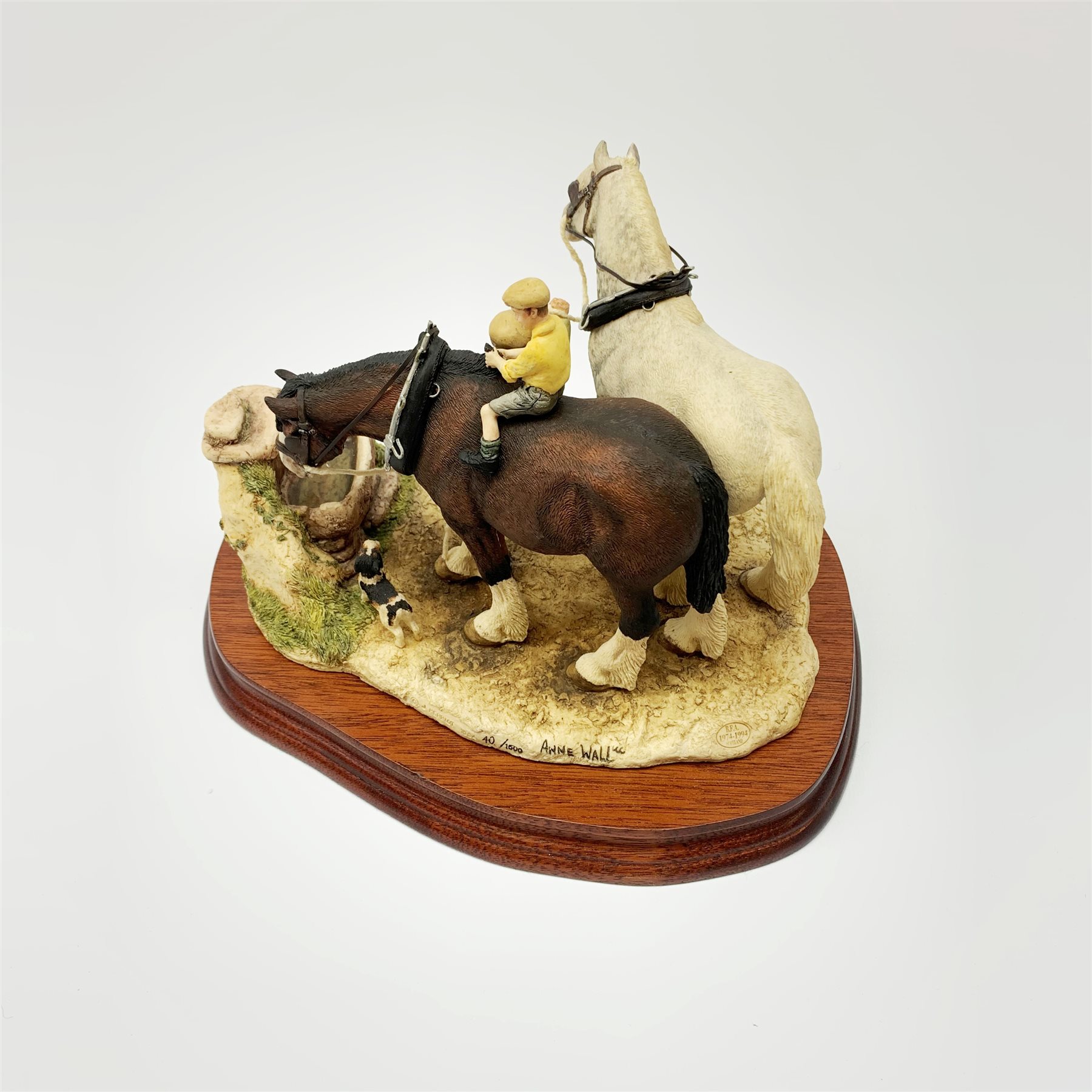 A limited edition Border Fine Arts figure group, You Can Lead a Horse to Water, model no BFA202 by A - Image 2 of 2