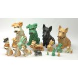 A collection of Sylvac Scottie dog figures, to include no 1205, 1378, 1209, and 1380, together with