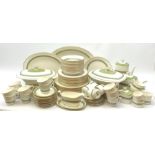 Royal Doulton Rondelay pattern dinner and tea wares, comprising twelve dinner plates, twelve salad p