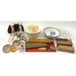 A selection of assorted collectables, to include a cased set of Royal Scott Crystal glasses, Mason's