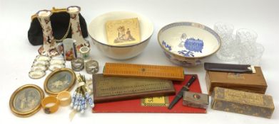 A selection of assorted collectables, to include a cased set of Royal Scott Crystal glasses, Mason's