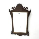 Chippendale style wall mirror, W41cm, H71cm