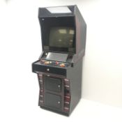 Electrocoin 'Xenon' arcade machine, with 'Thunder Zone' game cartridge, W69cm, H187cm, D93cm