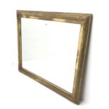 Large gilt framed bevelled edge wall mirror, W108cm, H91cm