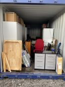 Container Contents Auction - entire container contents to include fridge freezer, washer, dishwasher