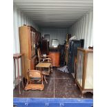 Container Contents Auction - entire container contents to include two grand pianos, mahogany doors,