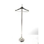 Chrome metal dumb valet stand, H138cm