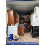 Container Contents Auction - entire container contents to include chest freezer, washers, fridge, pi
