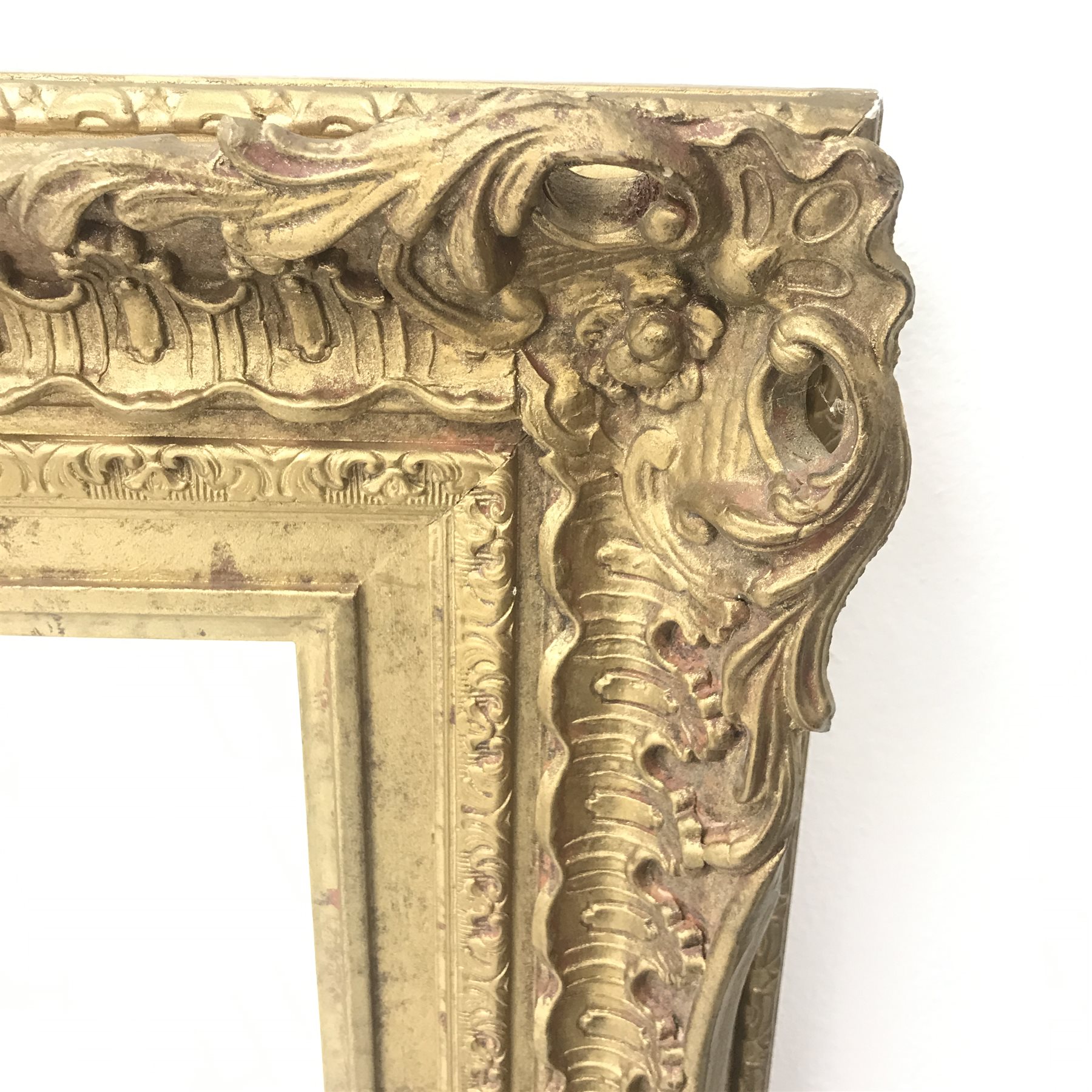 Swept gilt framed bevel edge mirror, W54cm, H65cm - Image 4 of 6