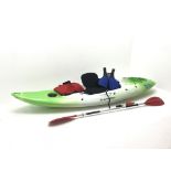 Perception Scooter kayak with paddle and various accessories