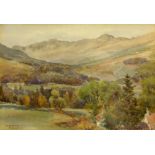 Frank Watson Wood Jnr. (Scottish 1900-1985): 'Kirkton Glen, Balquhidder', watercolour signed