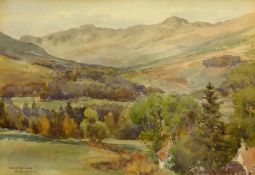 Frank Watson Wood Jnr. (Scottish 1900-1985): 'Kirkton Glen, Balquhidder', watercolour signed