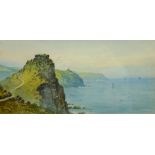 Thomas Hart (British 1830-1916): 'Castle Rock, Lynton', watercolour signed, titled on the mount, Ge