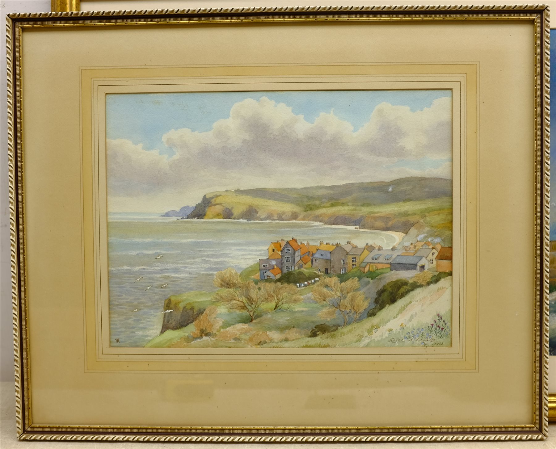Ralph W Clarke (British 20th century): 'Robin Hood's Bay', watercolour signed and dated 1963, titled - Image 2 of 2