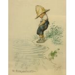 After Georges Redon (French 1869-1943): 'Ne Buvez Jamais D'eau' - 'Never Drink Water', lithograph fr