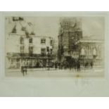 William Walcot (British 1874-1943): 'Chelsea Old Church', etching signed in pencil 9cm x 13cm