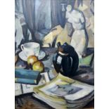 After Samuel John Peploe (Scottish 1871-1935): Still Life with Teapot, oil on canvas unsigned 59cm x