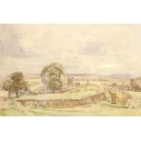 Cuthbert Crossley (British 1883 - ?): 'Richmond Yorkshire', watercolour signed with monogram 25cm x