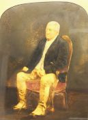 English School (19th century): Portrait of a Seated Gentleman, oil on board unsigned 52cm x 40cm
