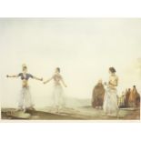 After William Russell Flint (British 1880-1969): 'Castanets', colour print signed in pencil with Fin