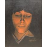 H Heisenzahl (20th century): Portrait of a Young Man under Candlelight, oil on board indistinctly si