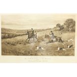 After Imogen Collier (British fl.1898-1904): The Sinnington Hunt, photogravure inscribed 'From the P