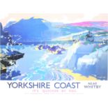 After Frank Henry Mason (Staithes Group 1875-1965): 'Yorkshire Coast near Whitby', reproduction rail