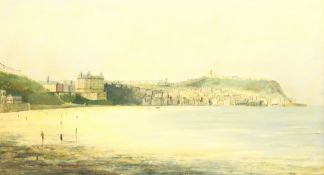 Robert Sheader (British 20th century): The South Bay Scarborough, oil on board signed 50cm x 90cm