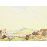 Roland F Spencer Ford (British 1902-1990): 'The Island - St Ives, Cornwall', watercolour signed, tit