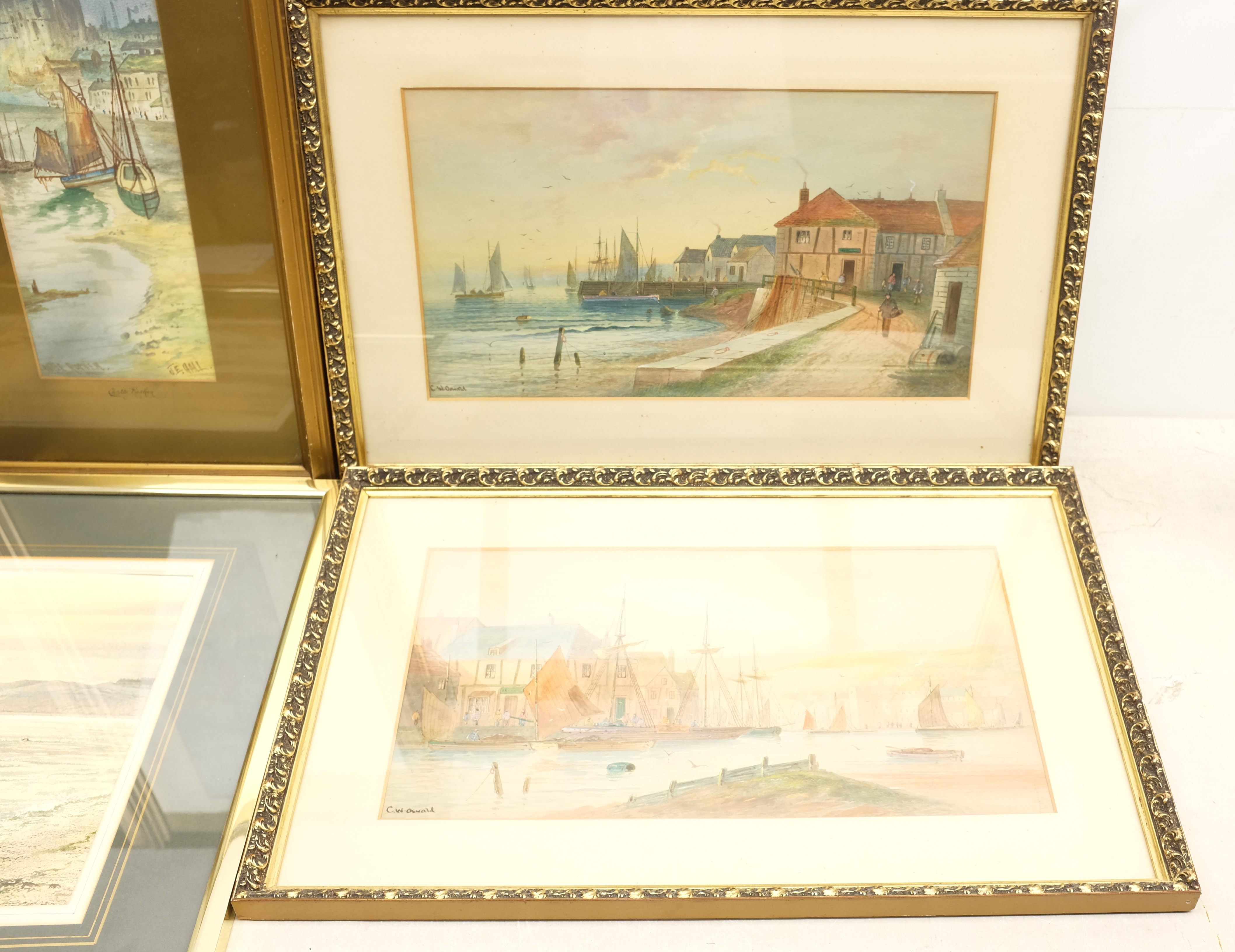 Arthur Craven (British 20th century): 'Dawn Across North Bay Scarborough', watercolour signed, title - Image 2 of 2