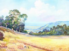 RTV 09/10/20 Bruce Kendall (British Contemporary): 'A Shropshire Harvest', oil on board signed, titl