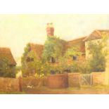 Harry Clayton Adams (British 1876-1956): A Country Dwelling, probably Pitch Hill, Ewhurst Surrey, oi