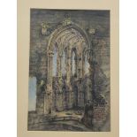 Mary Weatherill (British 1834-1913): Whitby Abbey, watercolour unsigned 27cm x 18cm Provenance: wit