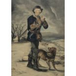 H D B after Thomas Barker (British 1769-1847): 'The Woodman', watercolour signed with monogram HDB a