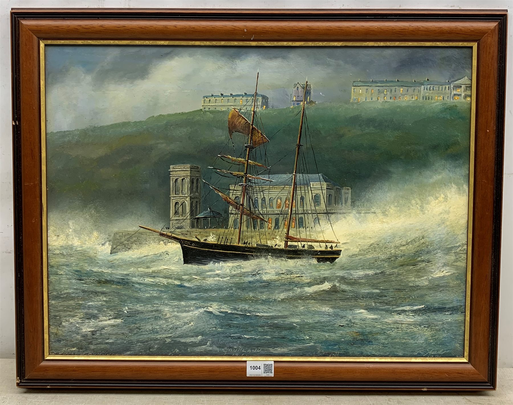 Robert Sheader (British 20th century): 'Coupland 1861', The Sinking of the Schooner off Scarborough - Image 2 of 3