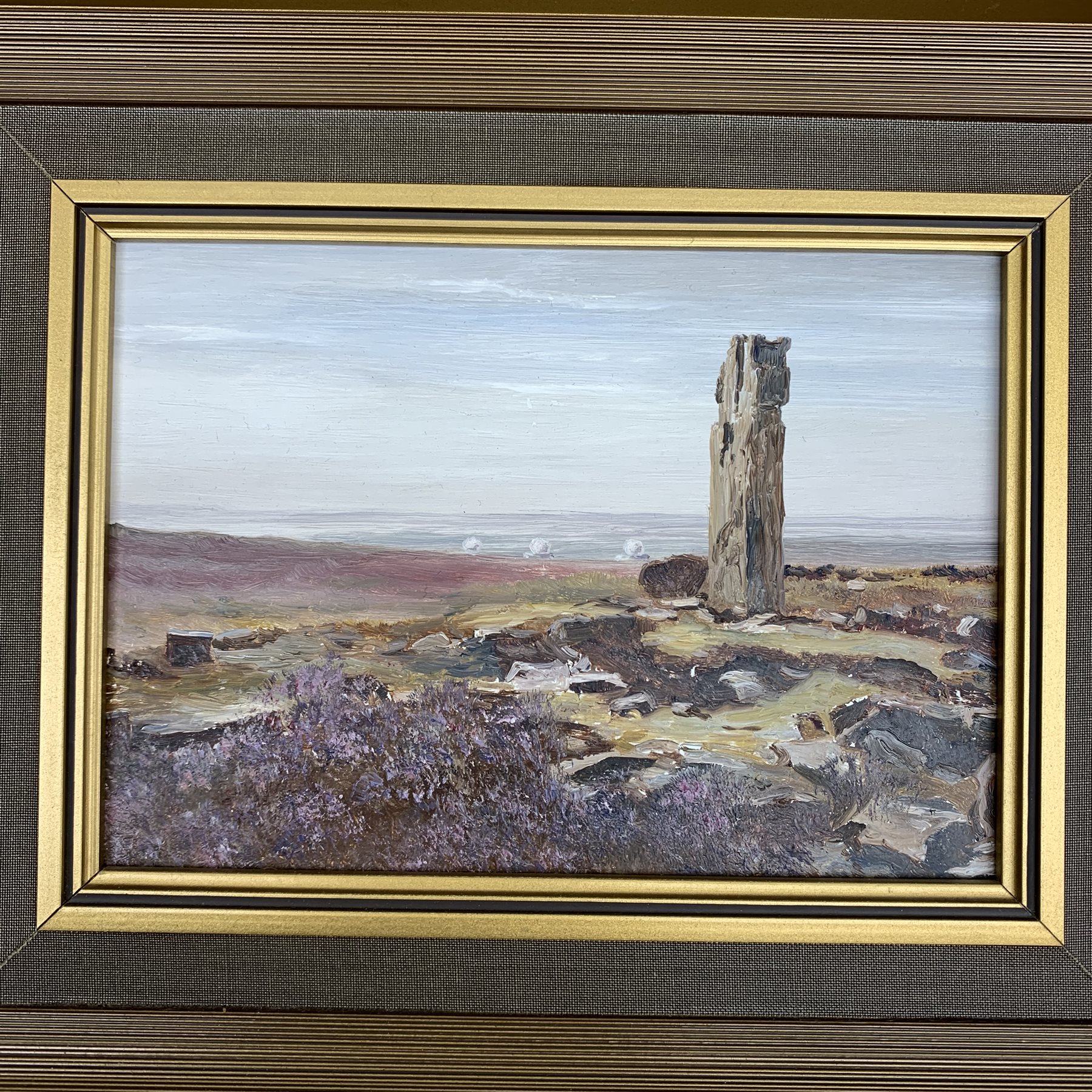 N C Hanson (British 20th century): 'Ellerbeck' 'Fylingdales from Lilla Cross' & 'The Esk at Brigswat - Image 3 of 5