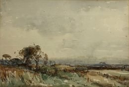 Kershaw Schofield (British 1872-1941): Upland Scene, watercolour signed 27cm x 39cm