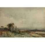 Kershaw Schofield (British 1872-1941): Upland Scene, watercolour signed 27cm x 39cm