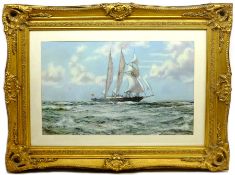 After Montague Dawson (British 1895-1973): 'In Full Sail, the Training Ship Sir Winston Churchill',