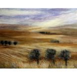 Rosemary Abrahams (British c.1945-): 'North Wind', oil on canvas, signed and titled verso 90cm x 120