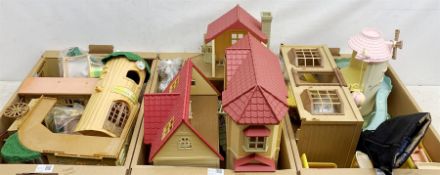 Sylvanian Families by Tomy - Primrose Baby Windmill, Country Tree School, Bakery, Cosy Cottage, Beec
